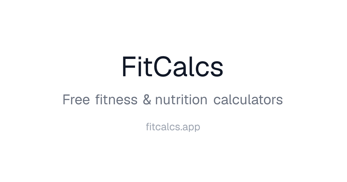 MET Values Chart for Exercise and Daily Activities — FitCalcs